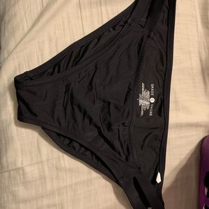 Black Swim Bottoms, Size Medium